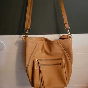 A.N.A brown faux leather purse- like new